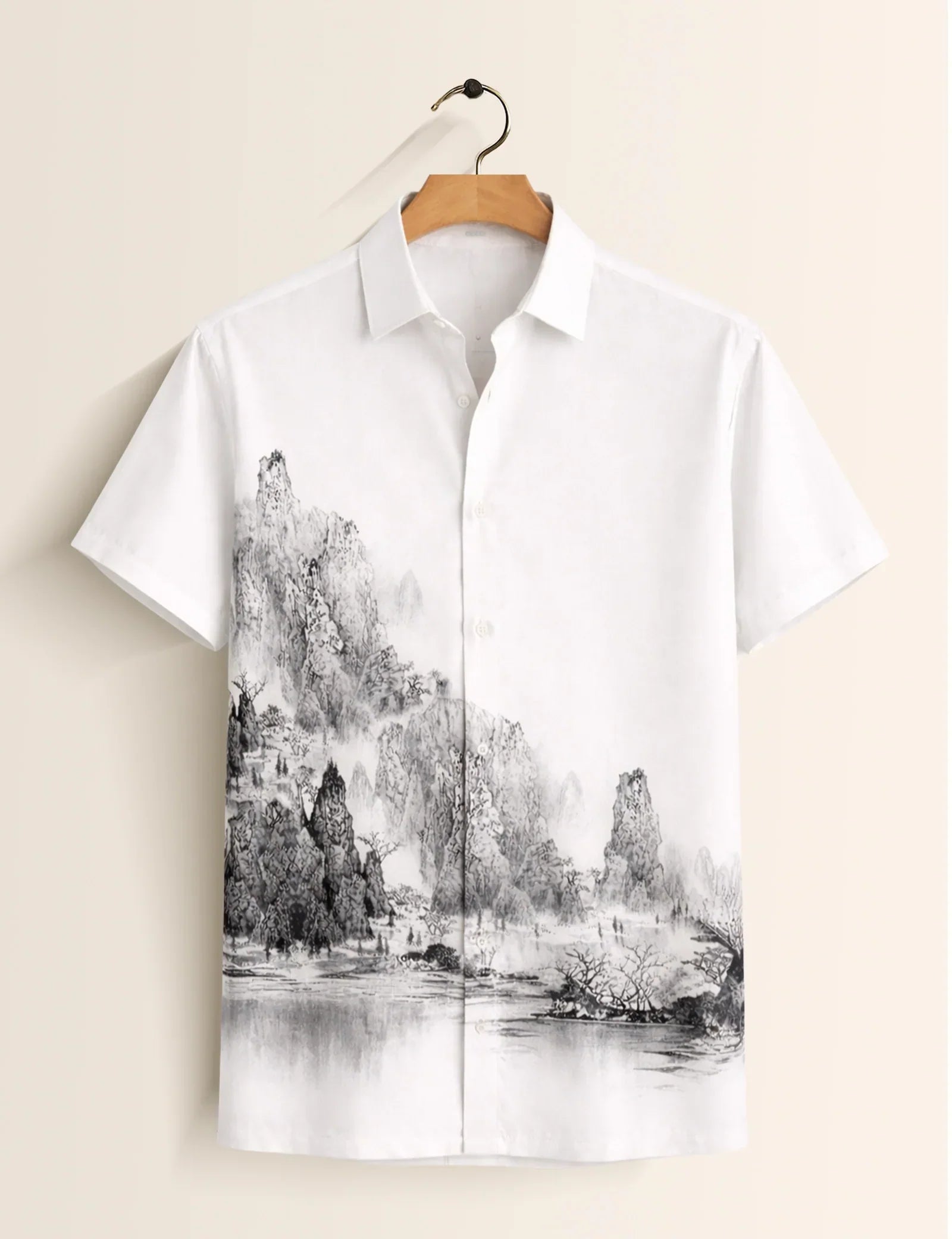 White Mountaining Printed Men's Shirt - XPST
